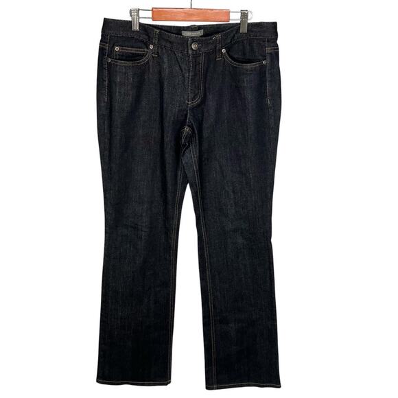 Ann Taylor Factory Modern Fit Dark Wash Jeans Lower on Waist Womens 8 Denim - Picture 1 of 15